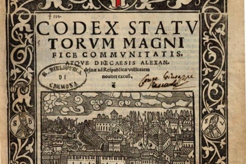 Quando la stampa arriv� in Alessandria