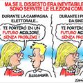 5 righe di giornata. Rossa: tracollo nei consensi