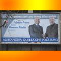 Centrodestra alla grande sui muri della citt